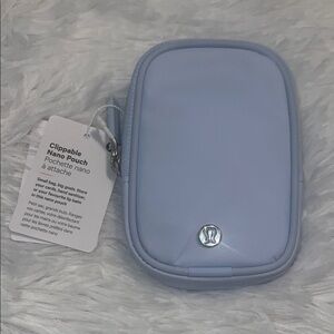 lululemon athletica Light Blue Clippable Nano Pouch